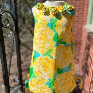 Lilly Pulitzer Sunglow Yellow First Impressions  shift dress 4T